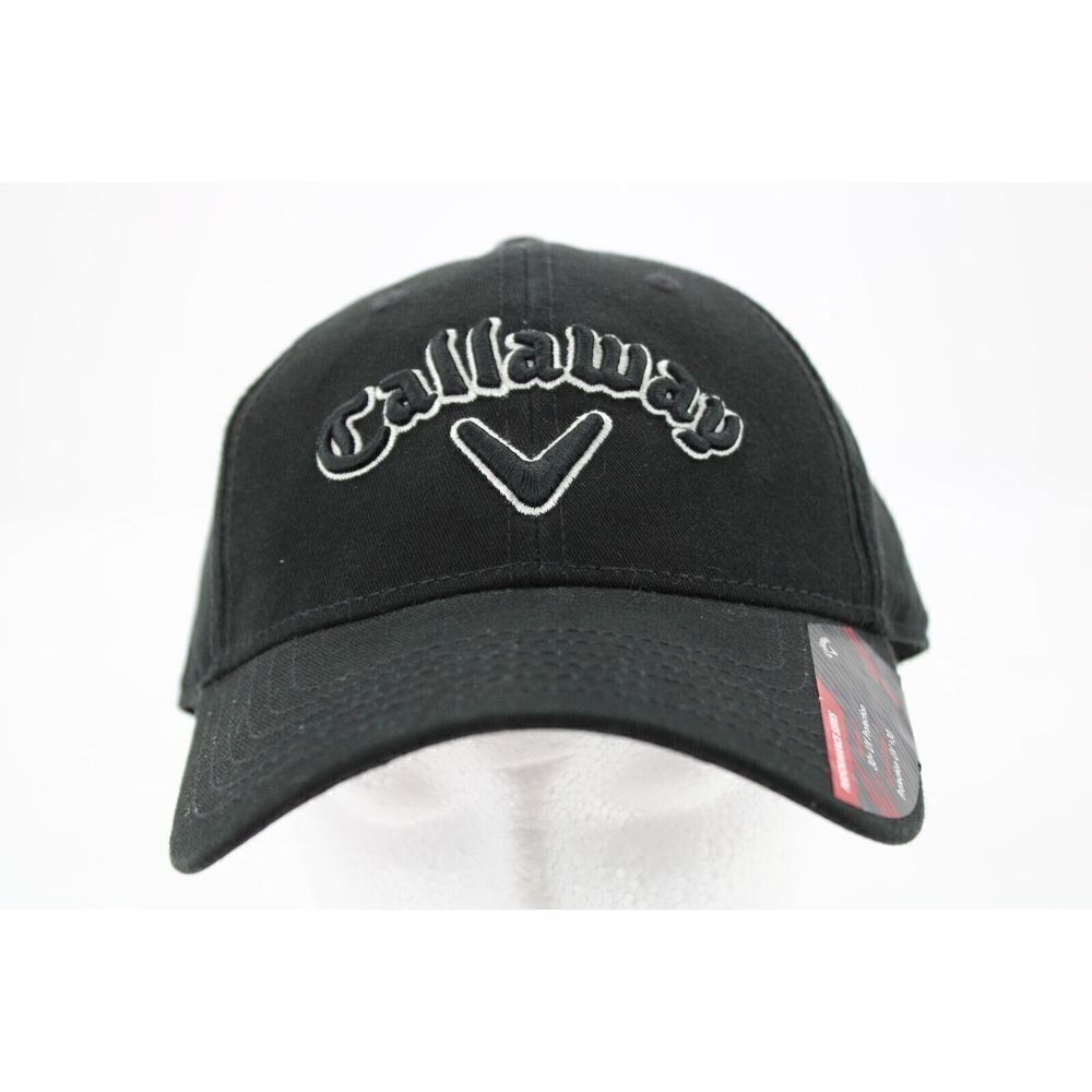 CALLAWAY Black Hat Strap Back Baseball Cap Performance Series 30+UV Protection